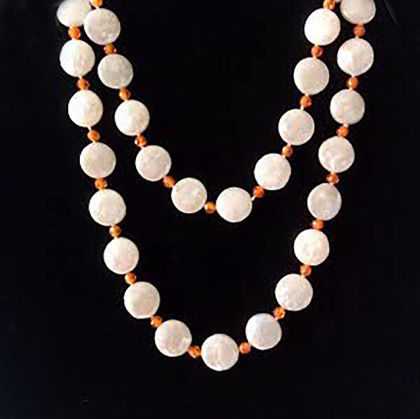 12mm Large round Biwa pearls