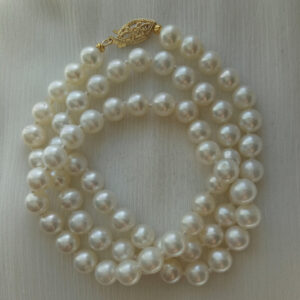6mm round Cultured pearl necklace 18