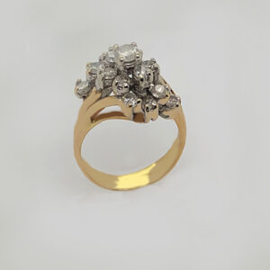 Diamond Cascade style diamond ring