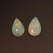 9 x 7mm pear shaped Natural Opals