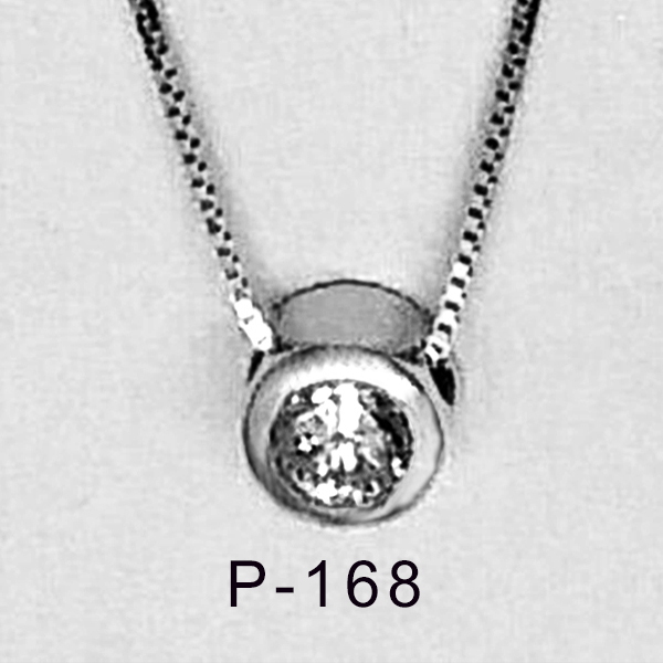 14Karat white gold pendant with 0.30ct Brilliant diamond set