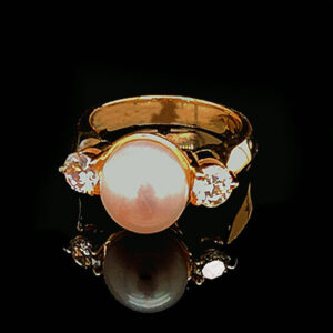 Diamonds and pearl Ring