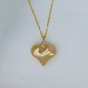 14Karat yellow gold pendant chain included